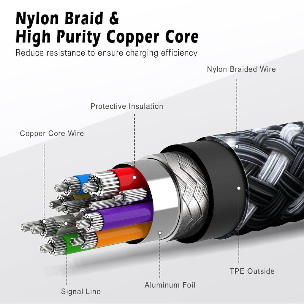 SiGN USB-C till Lightning-kabel 2m Svart