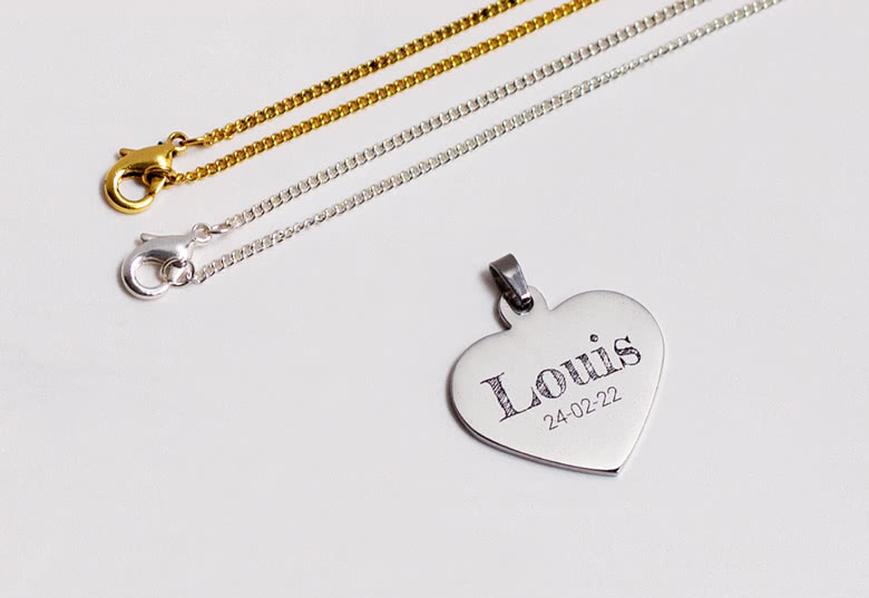 Personligt foto-halsband med berlock