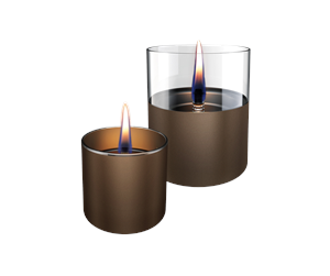 Tenderflame Lilly 8/10 Giftset Chocolate Glass