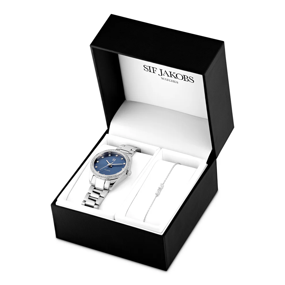 Valeria Blå Smykkesæt – Sif Jakobs