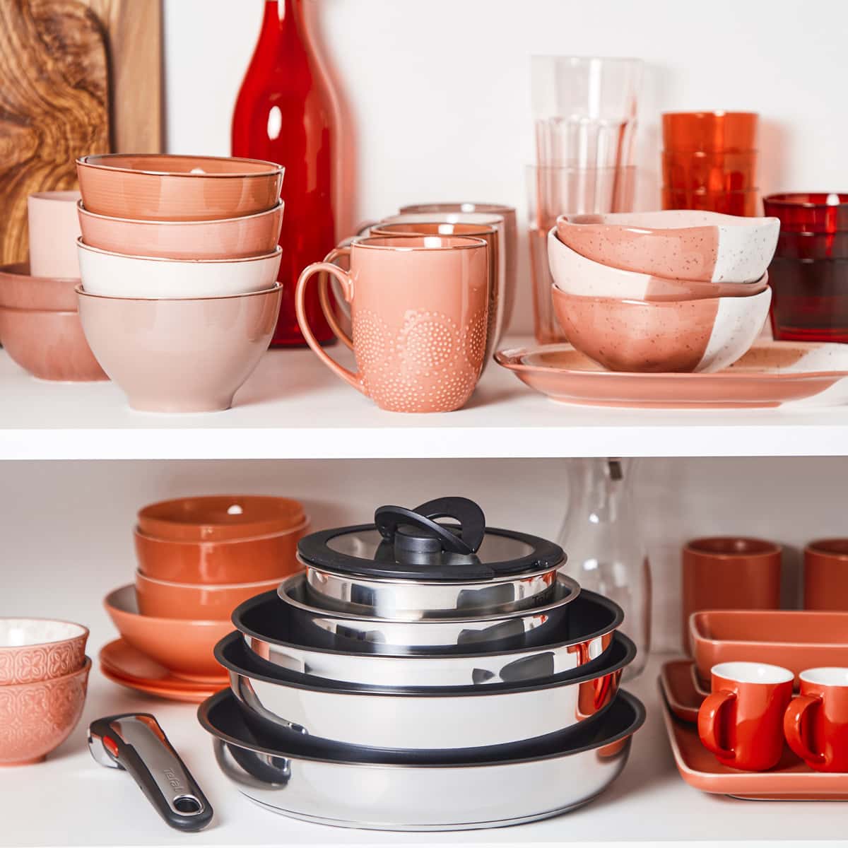 Eva Trio Multi Mosaic stekpanneset keramik