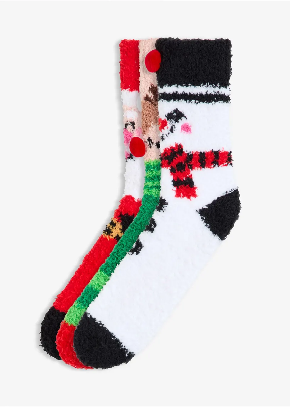 Värmande julstrumpor med charmiga motiv