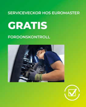 Gratis fordonskontroll hos Euromaster