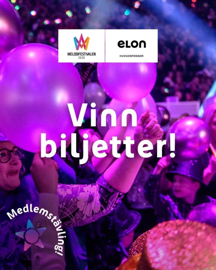Vinn biljetter till Melodifestivalen i Linköping 31 januari