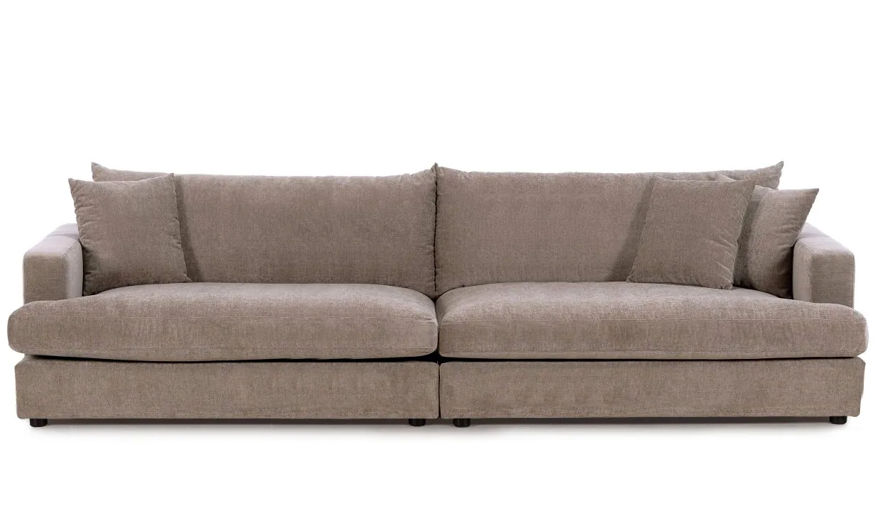 BOLNUEVO 4-sitssoffa Mullvad Tygsoffa