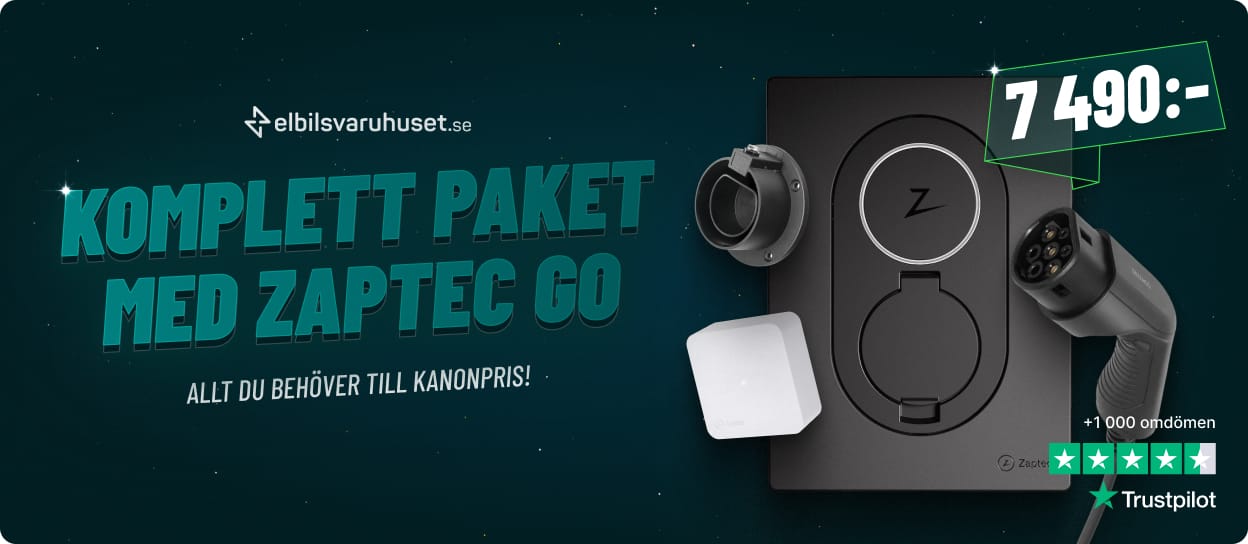 Zaptec Go Laddbox 22 kW med Installation