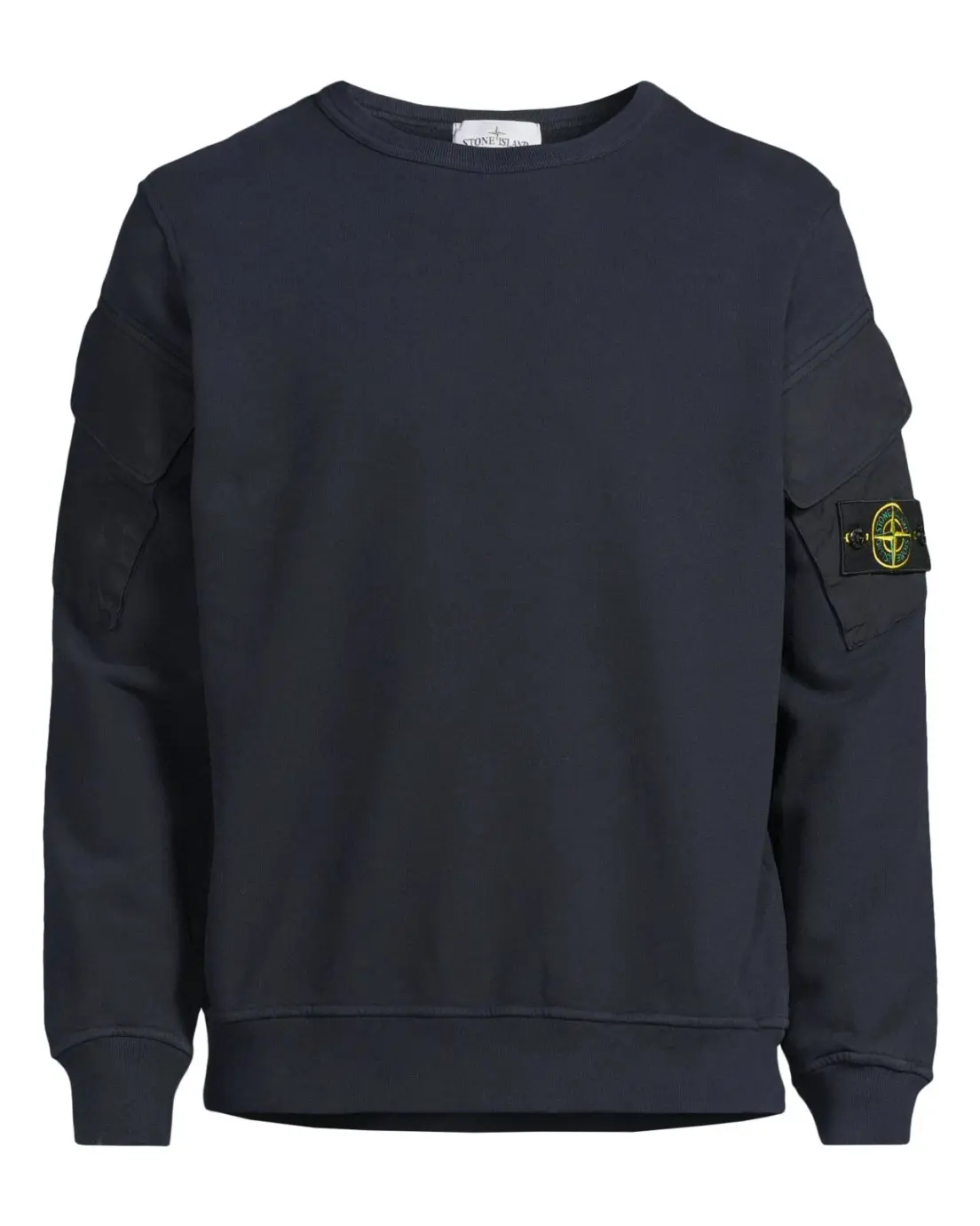 Stone Island Navy Blue Cotton Sweatshirt