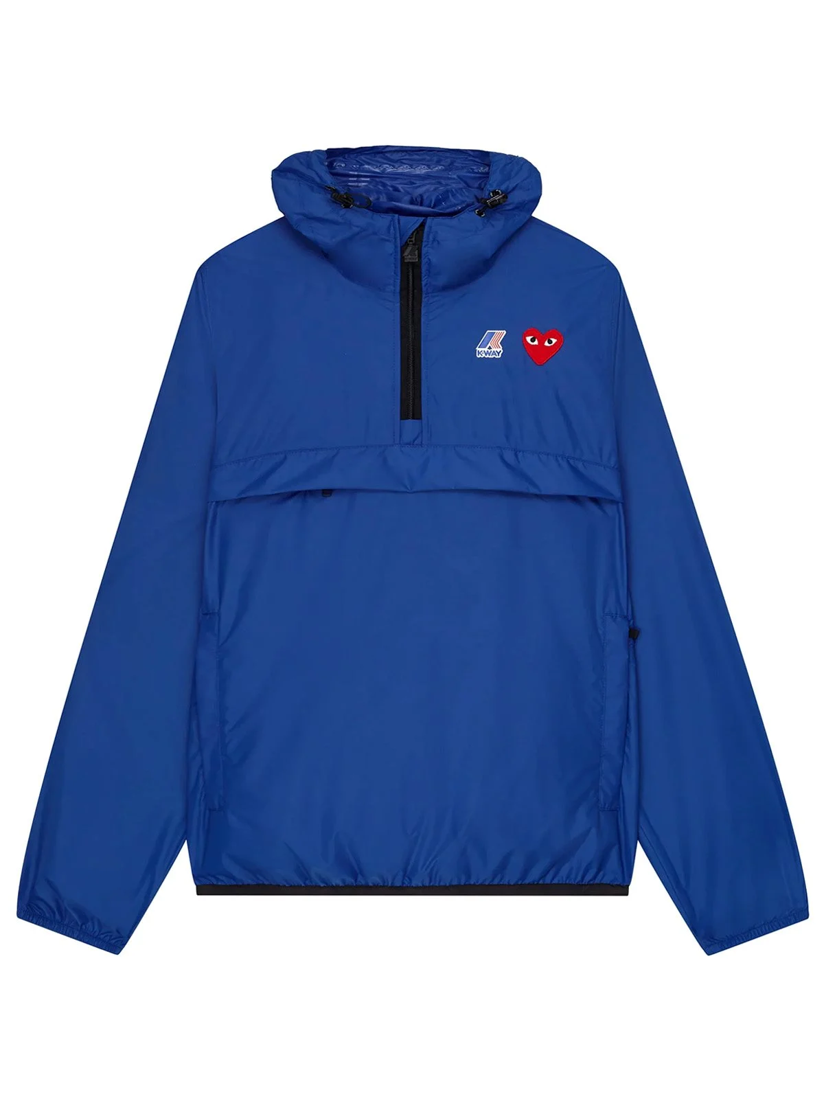 Comme des Garçons Play x K-Way Blue Half Zip