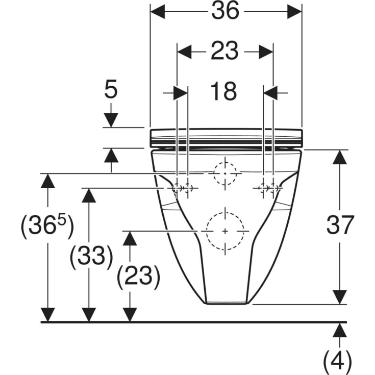 Ifö Spira Classic vägghängd toalett – stilren och lätt att hålla ren 🚽
