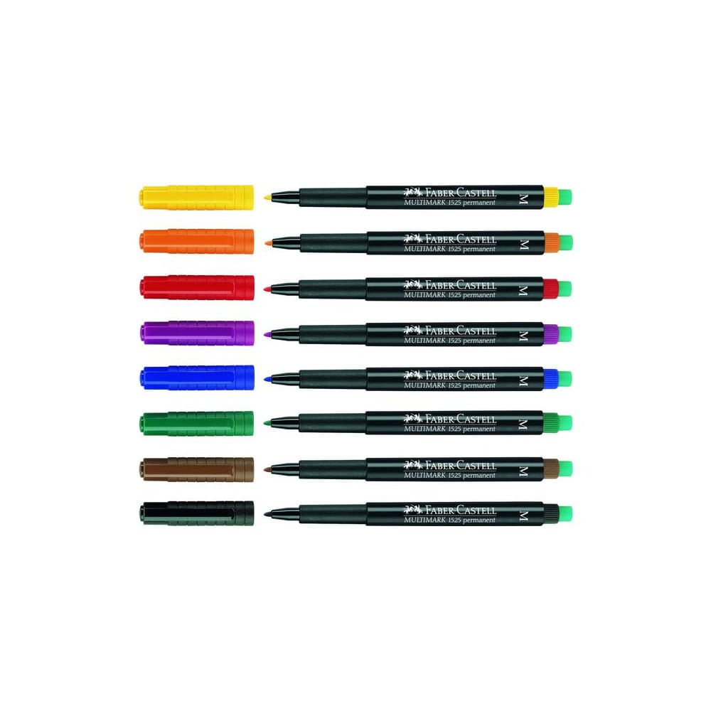 10 x Märkpenna VF Faber Castell Grön Fine