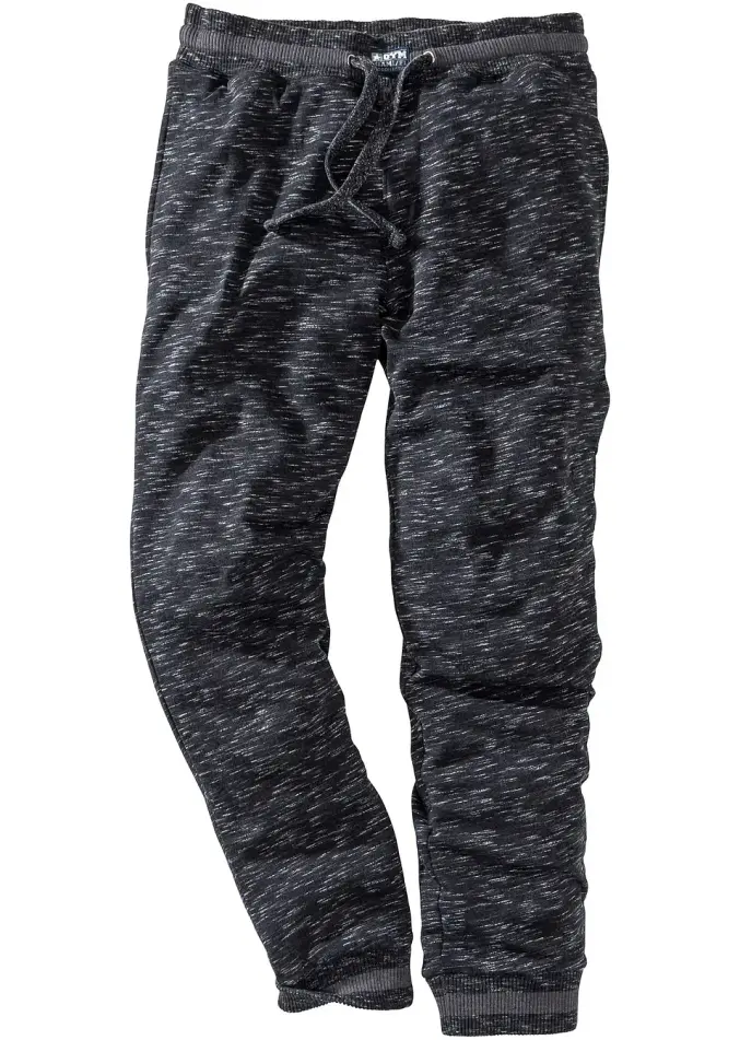 Stilrena joggingbyxor med ribbade muddar