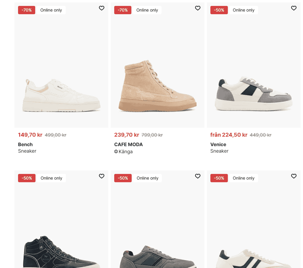 FINAL-SALE NU UPP TILL 70% HOS DEICHMANN