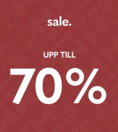 Upp till 70 % rabatt hos MQ Marqet
