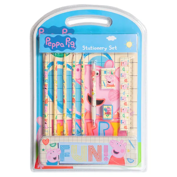 Greta Gris Färgglatt Skrivset