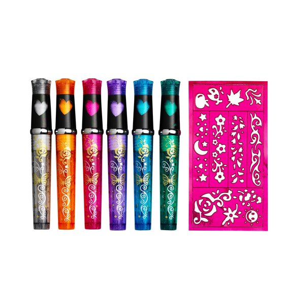 Tatueringspennor i 6 Färger Set