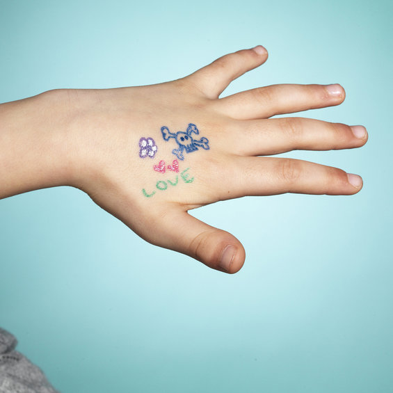 Tatueringspennor i 6 Färger Set