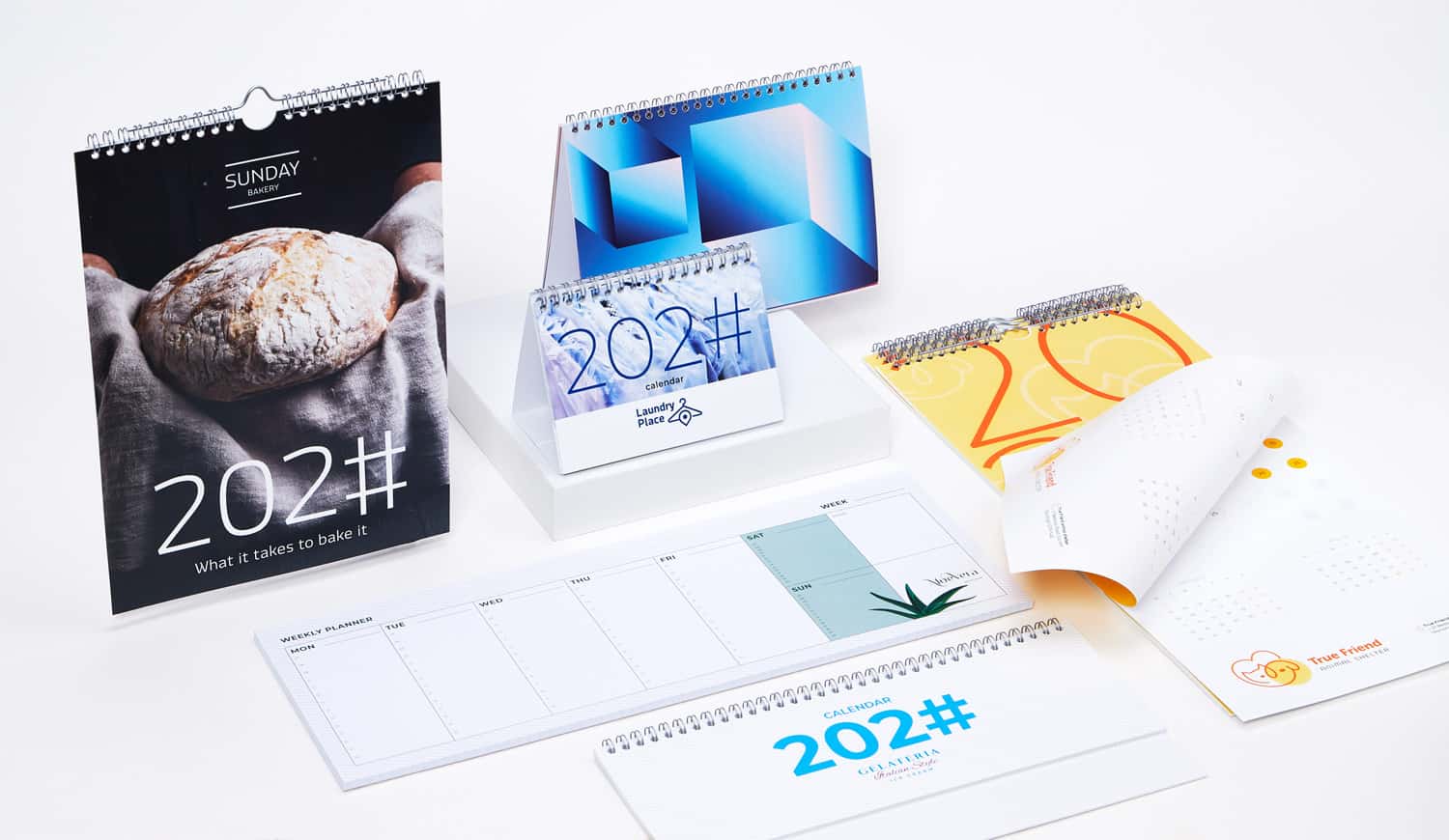 Skräddarsydda kalendrar 2026 med tryck