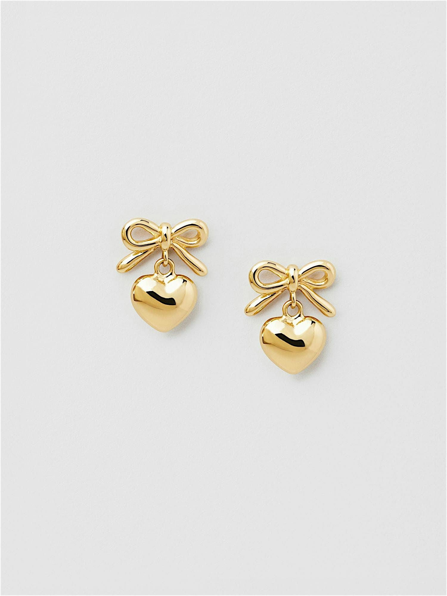 Elegant Crystal Heart Stud Earrings