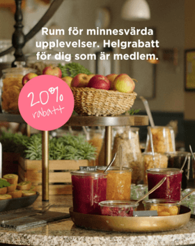 20 % helgrabatt för medlemmar hos Best Western