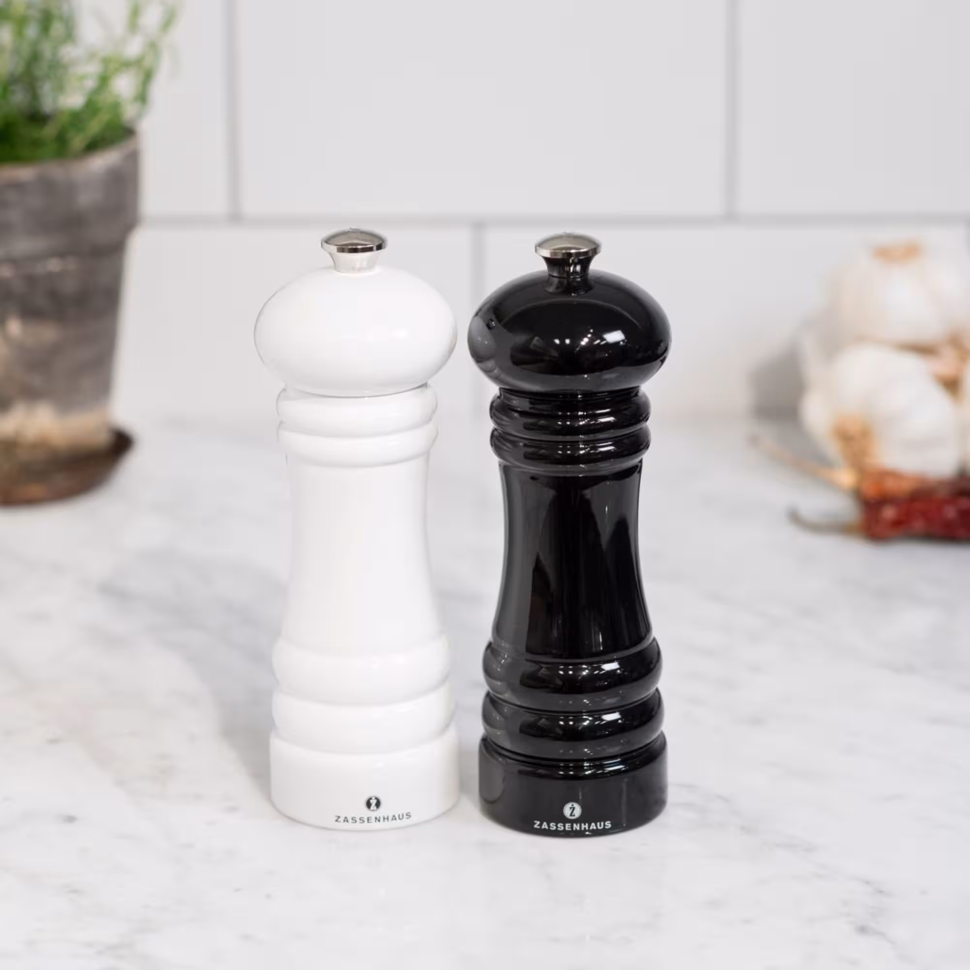 Zassenhaus Berlin Kryddkvarn Set 2-Pack Vit/Svart