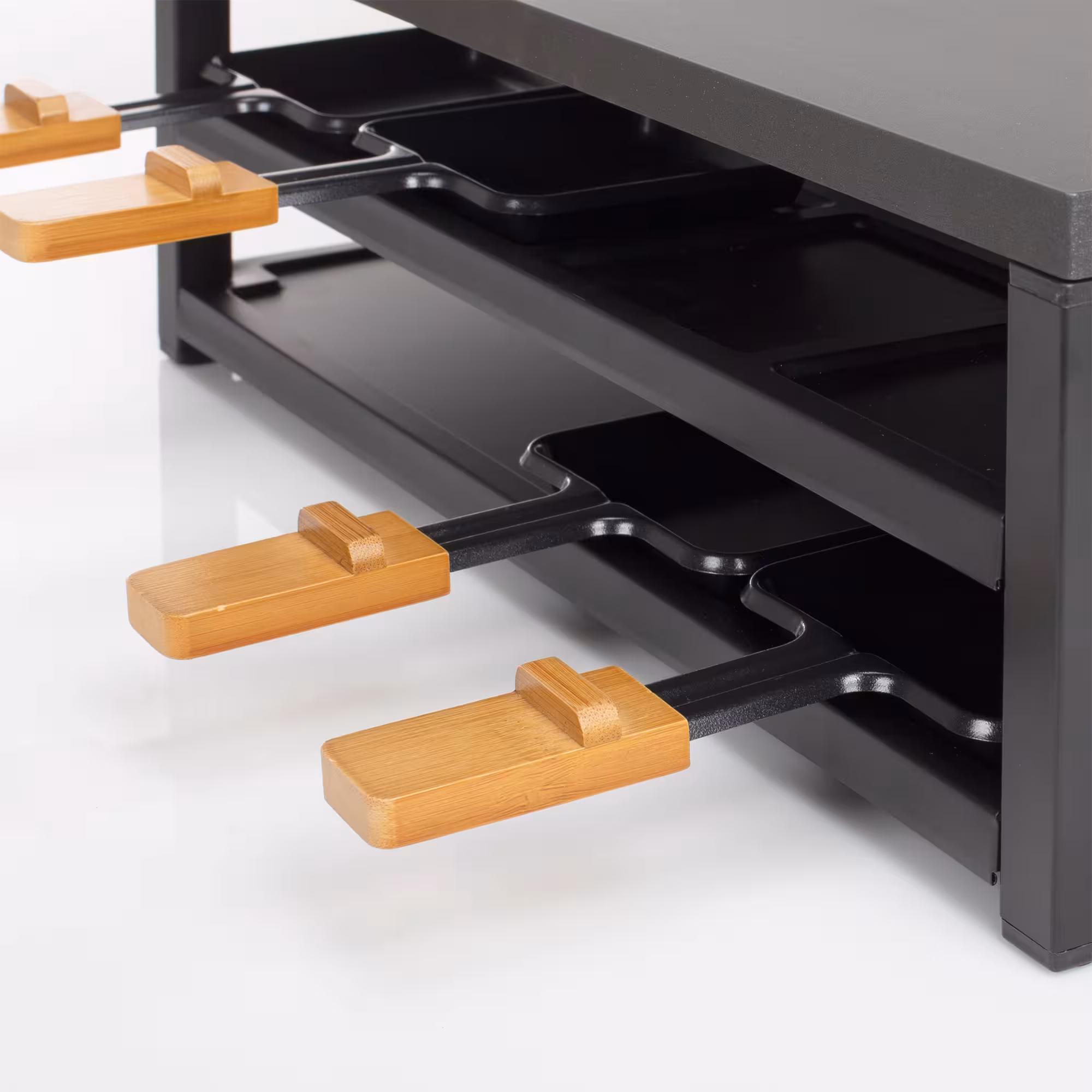 Princess Black Steel Raclette för 8 personer