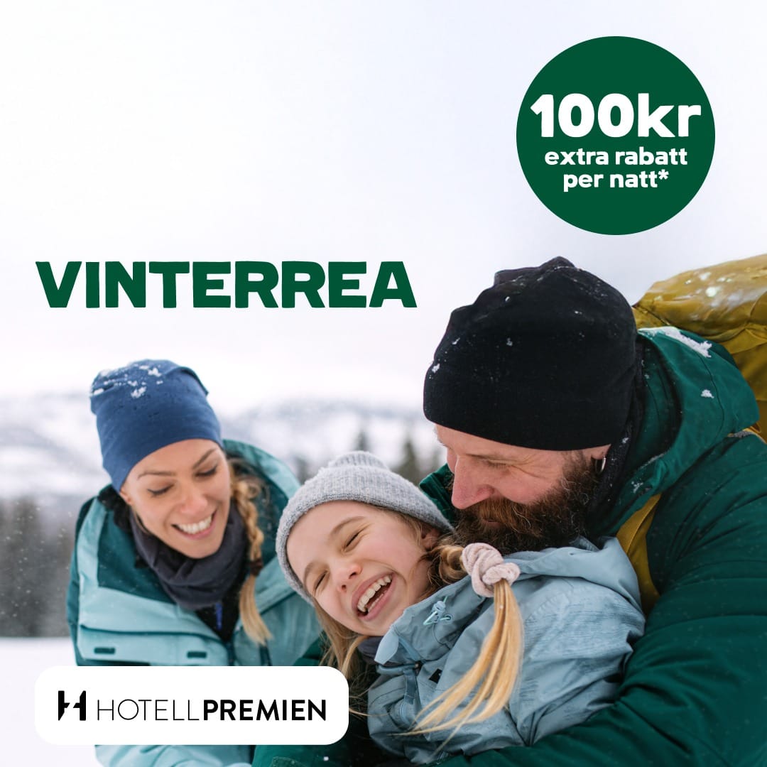Just nu får du 100 kr extra rabatt per natt *på utvalda hotell i Sverige med Hotellpremien.