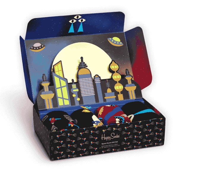4-Pack Space Crew Socks Gift Set