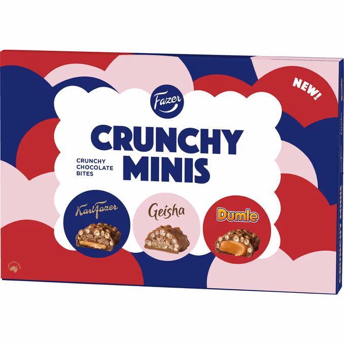 Crunchy Minis 148 g från Fazer
