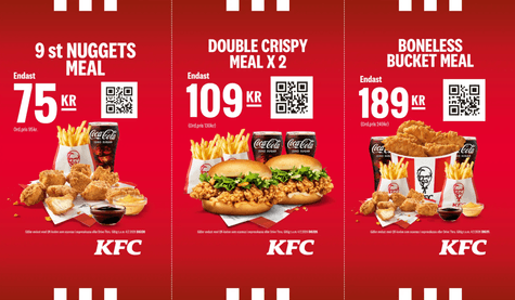 Exklusiva KFC Rabattkuponger