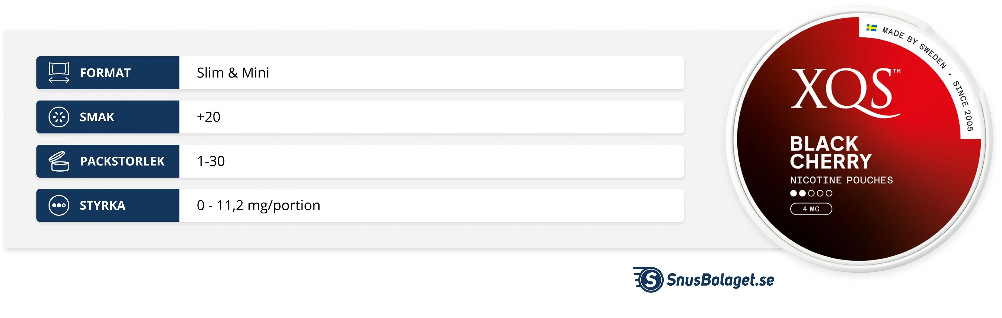 XQS Snus till Bästa Pris Online