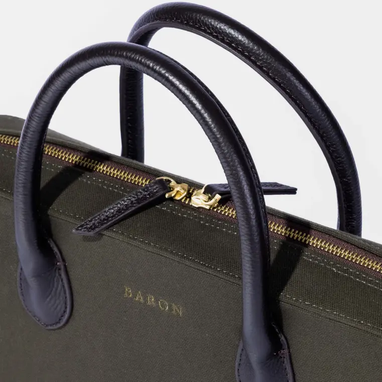 Baron Grön Kanvas Datorväska