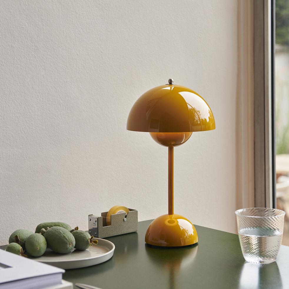 Flowerpot VP9 Mustard Portable Table Lamp