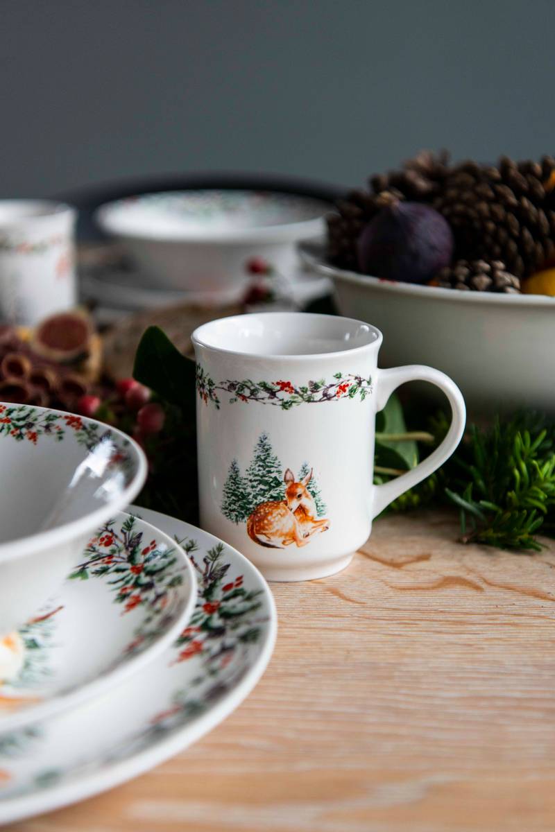 Jultid Mugg med Rådjursmotiv