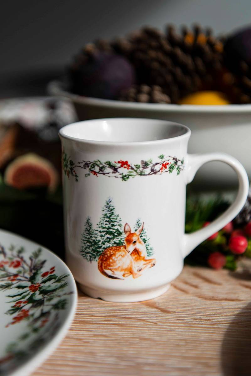 Jultid Mugg med Rådjursmotiv