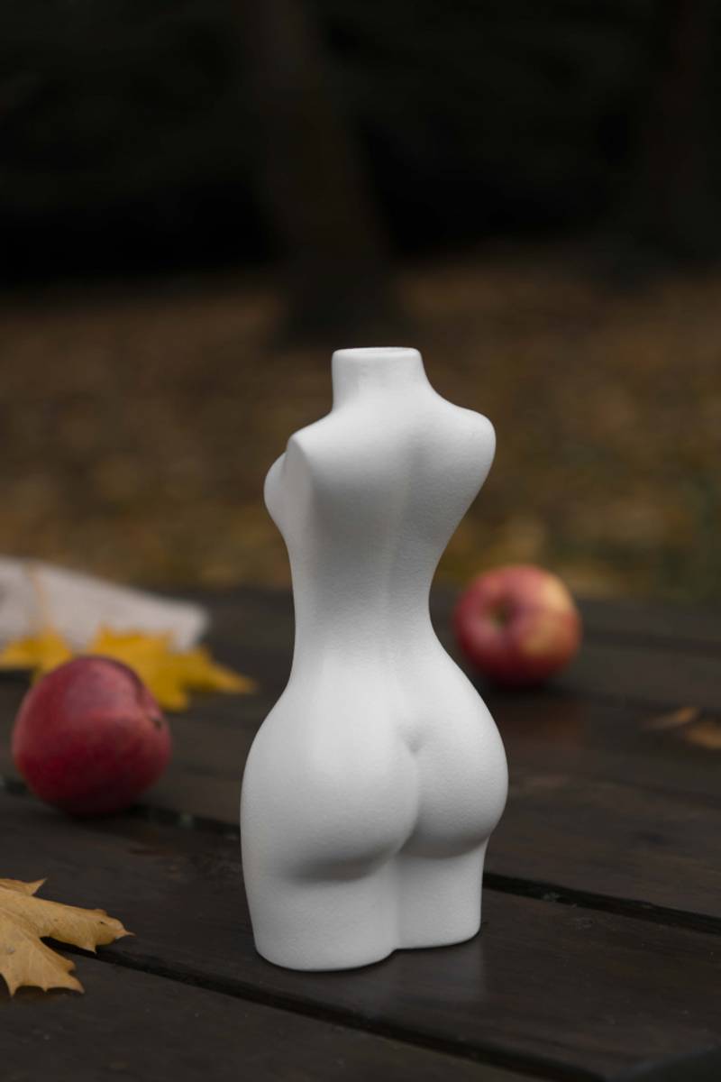 Ljusstake Femina Helfigur Vit 23,5cm