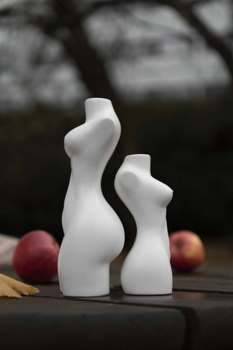 Ljusstake Femina Helfigur Vit 23,5cm