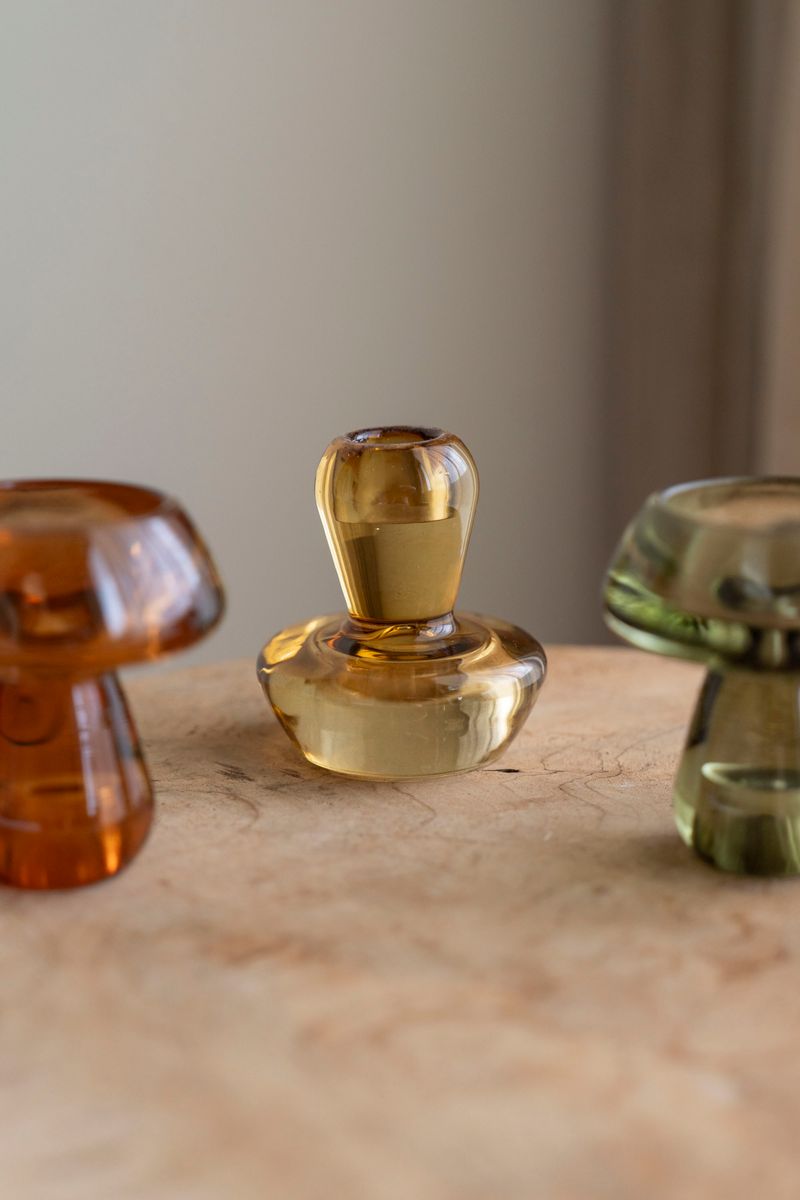 Ljushållare Svamp Gul Dekoration