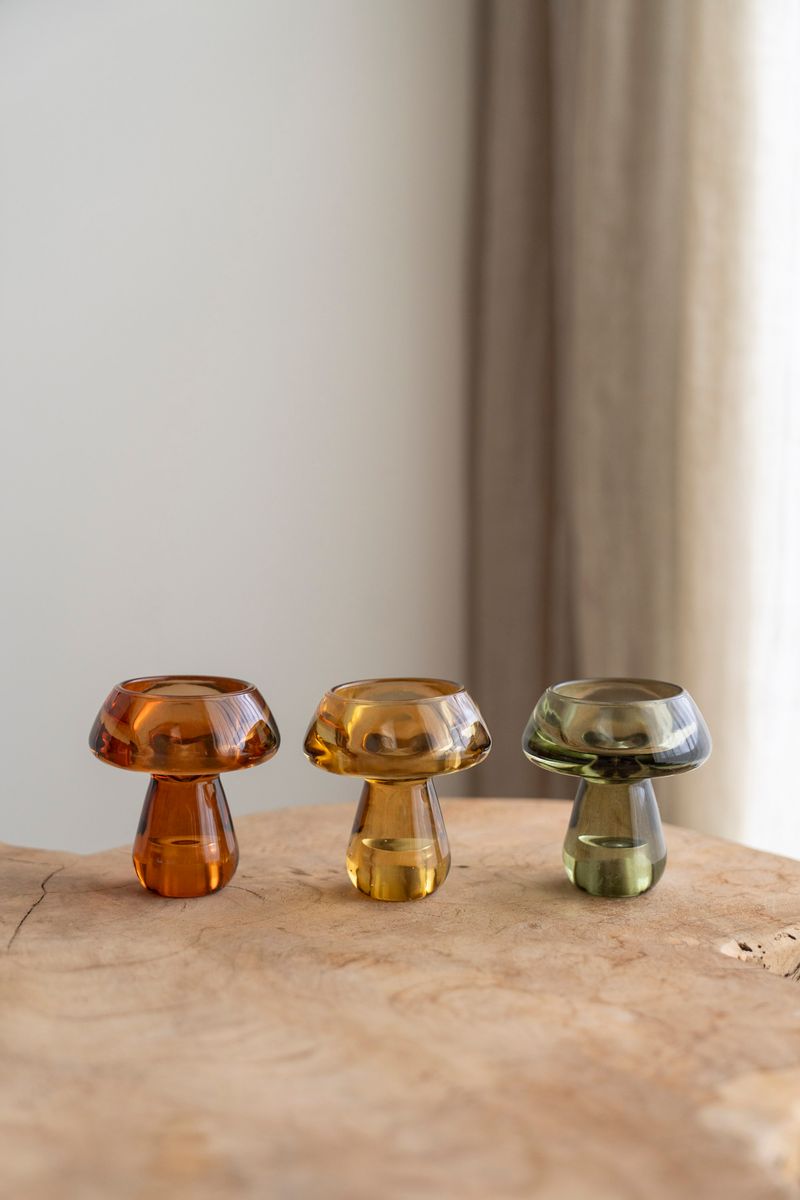 Ljushållare Svamp Gul Dekoration