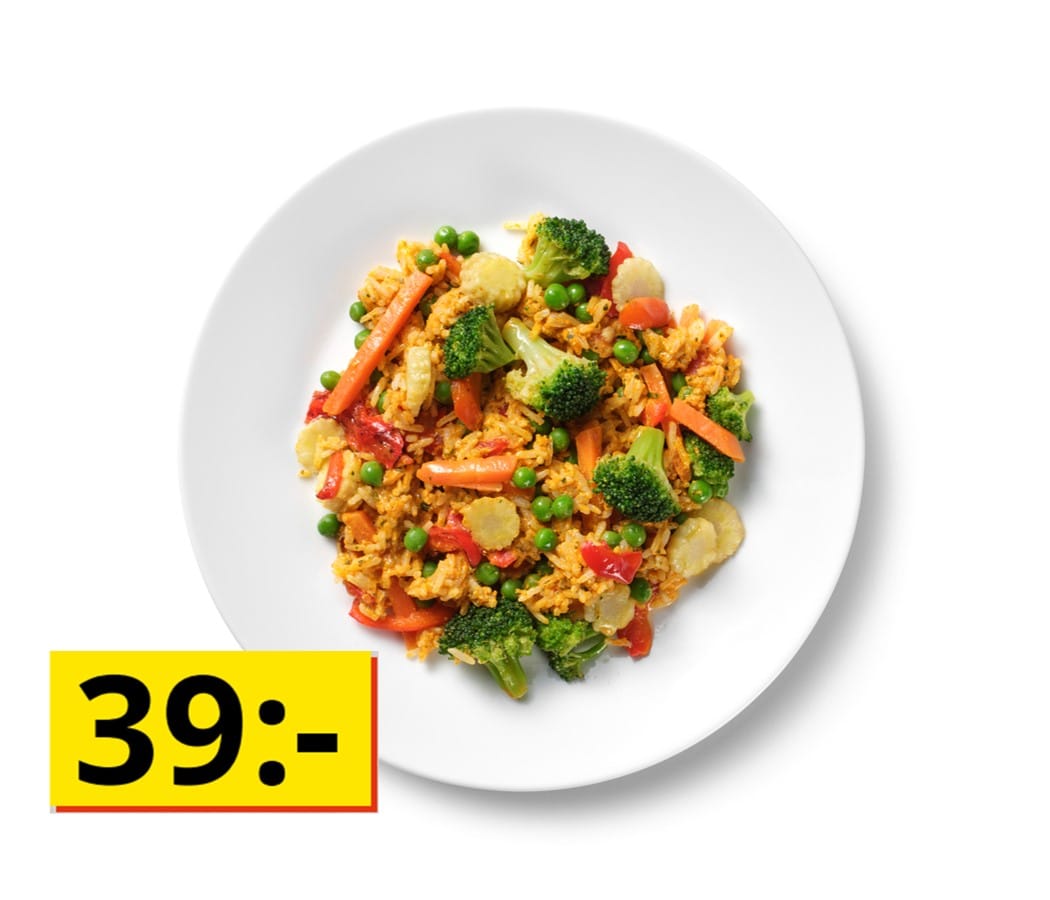 Restaurangmeny för män på IKEA