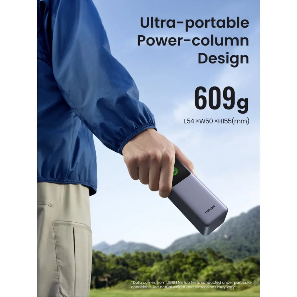 UGREEN PB722 Powerbank 25 000 mAh 200W Snabbladdning