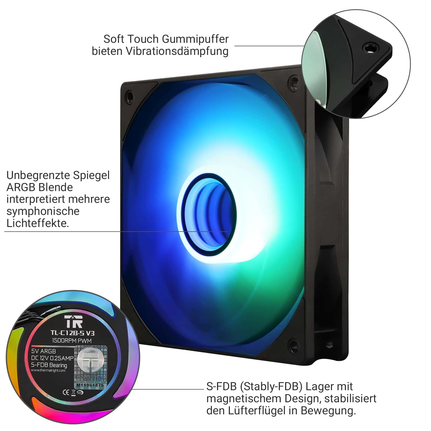 Thermalright TL-C12B-S V3 ARGB CPU Fans