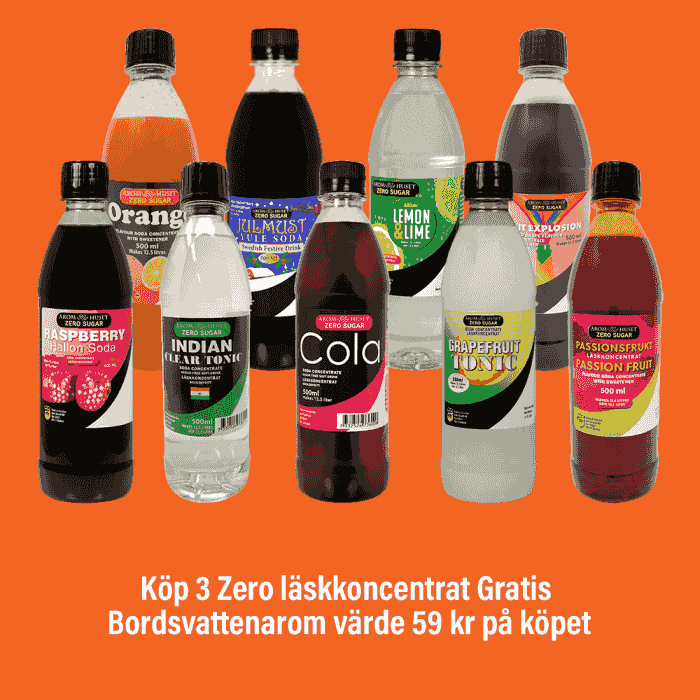 Gratis Bordsvattenarom vid Köp av Tre Zero Koncentrat