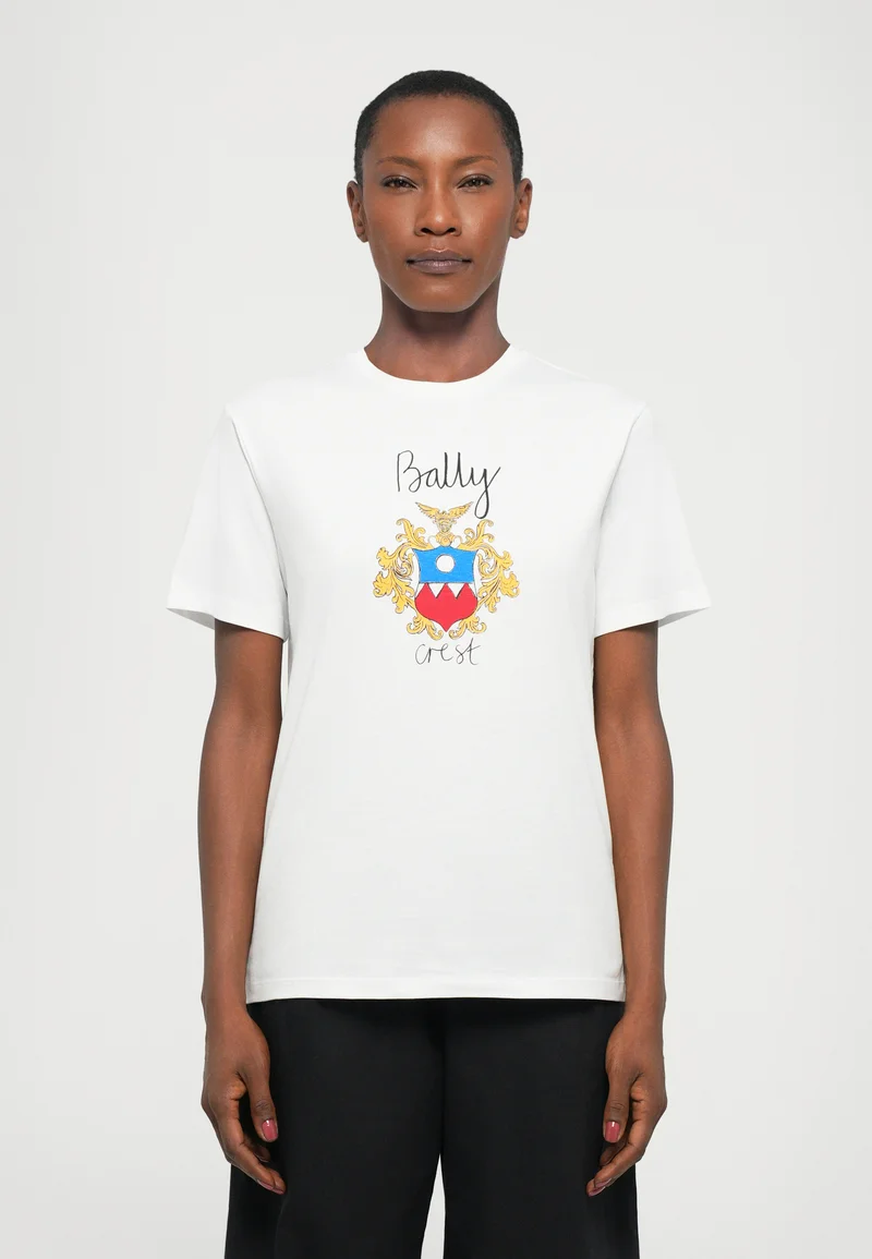 Bally Vit T-shirt med Print