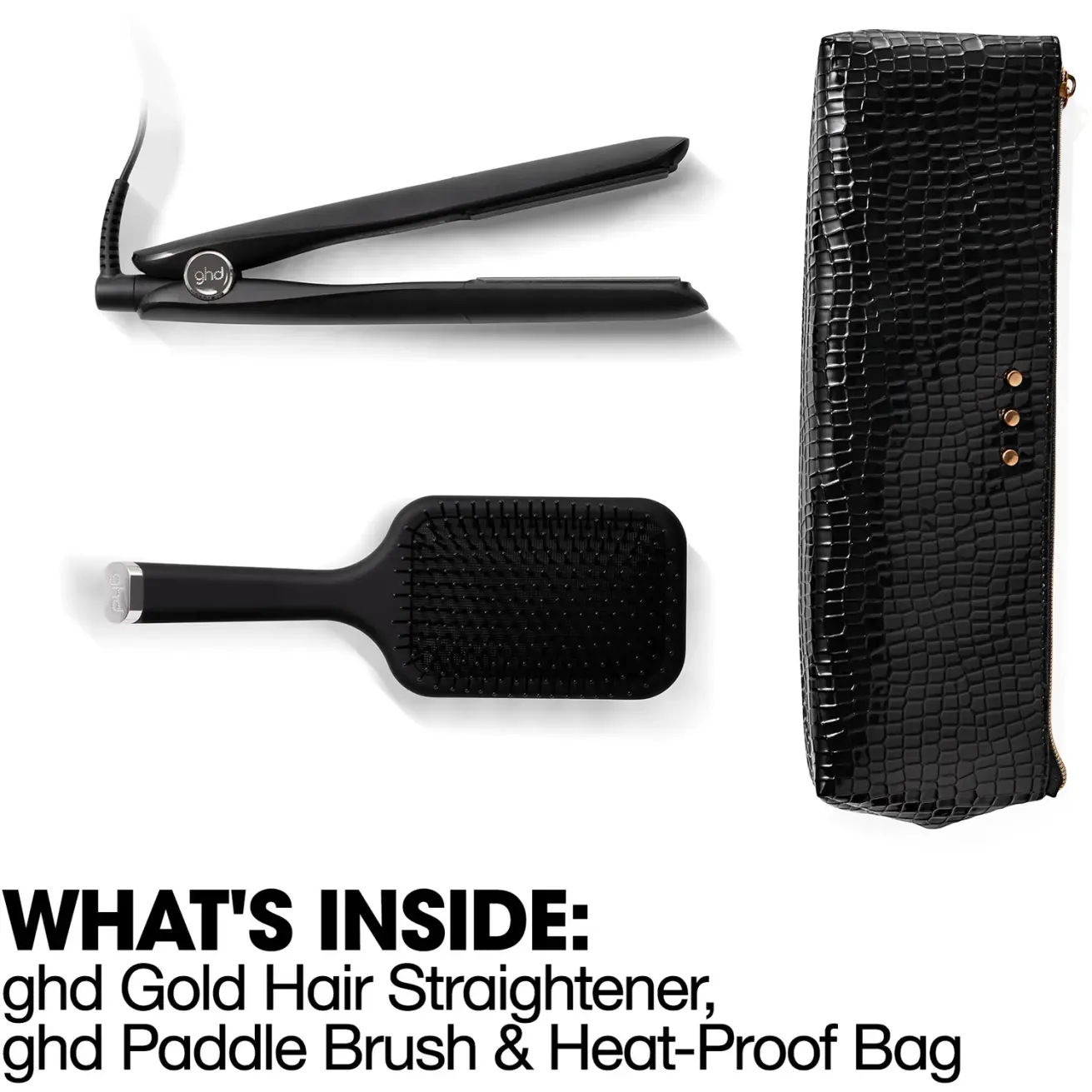 ghd Gold Christmas Hair Straightener Set