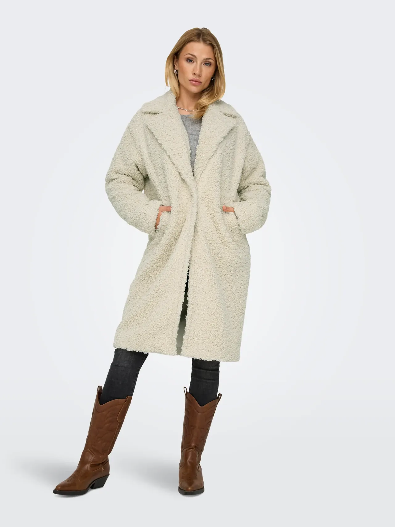 ONLCATALINA Ljusgrå Kappa från ONLY