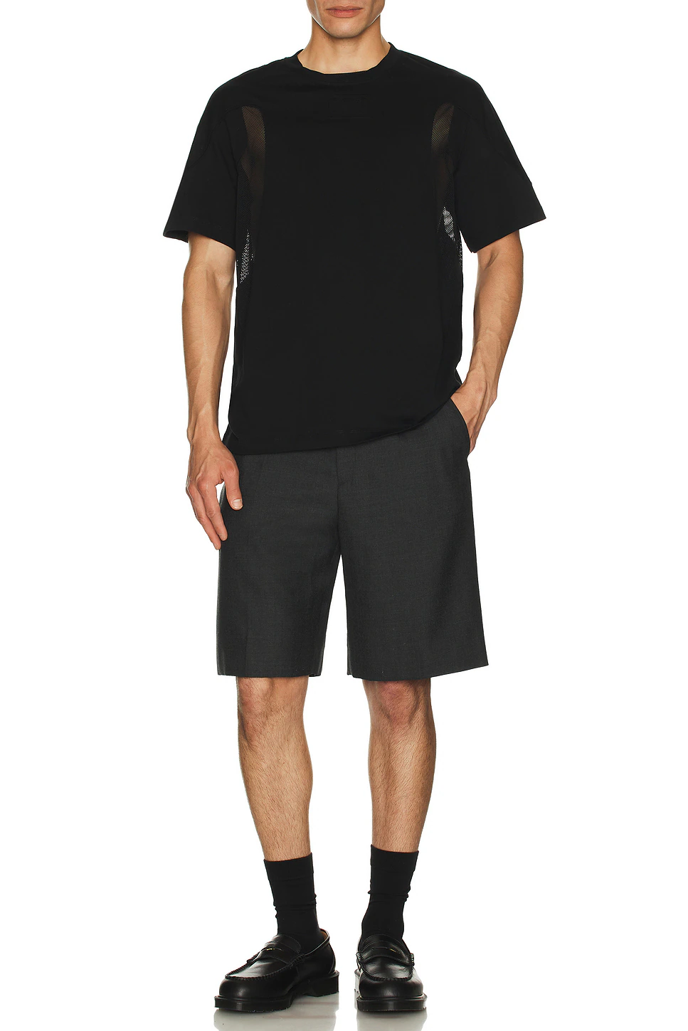 Helmut Lang Black Sport Seam Tee