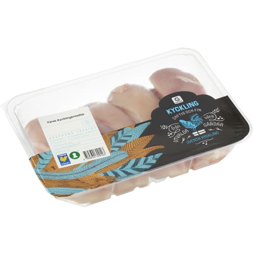 Färsk svensk kycklingbröstfilé.