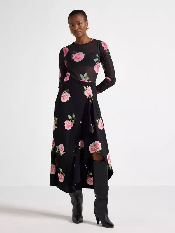 Elegant midi kjol för damer