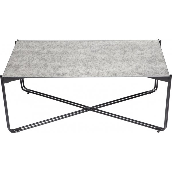 Antikfärgat Soffbord i Spegelglas 110x60