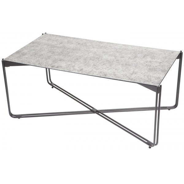 Antikfärgat Soffbord i Spegelglas 110x60